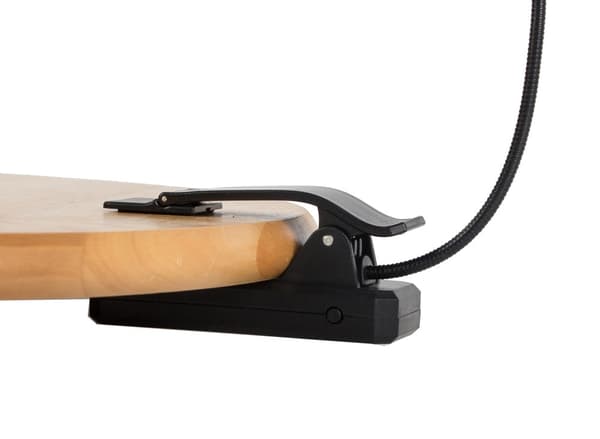 USB-ladattava lukulamppu klipsillä 9 LED musta