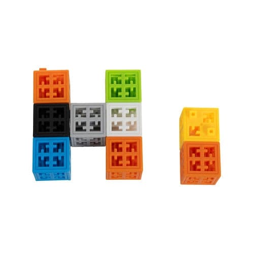 3D-byggeklodser til børn 160 dele ABS-plast multicolor 2x2x2 cm