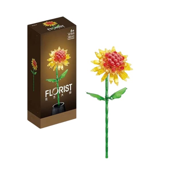 Blomster-byggeklodser sæt 60–150 dele, tilfældigt design