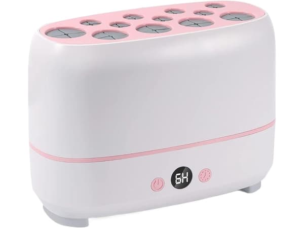 Elektrisk børretørrer til makeupbørster 12 stk med timer, USB 10 W