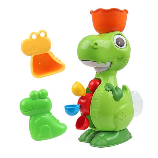 Badelegetøjsæt med dinosaur, fangstnet og flydelegetøj, plast