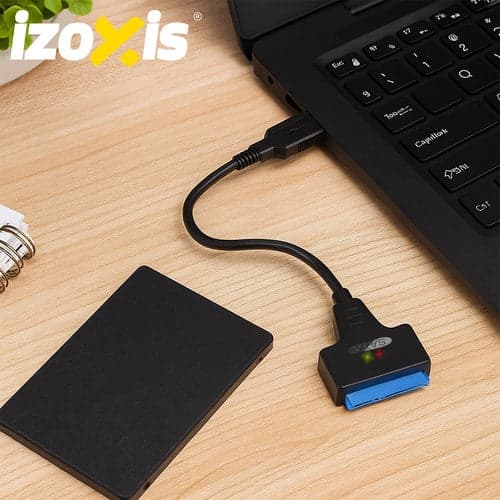 USB 3.0 til SATA 3.0 adapter til 2,5" HDD/SSD 6 Gb/s sort