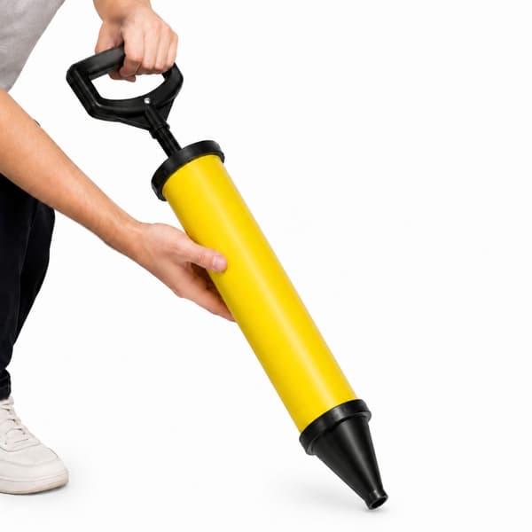 Fogpump murbruksspruta 60 cm plast med 4 utbytbara munstycken