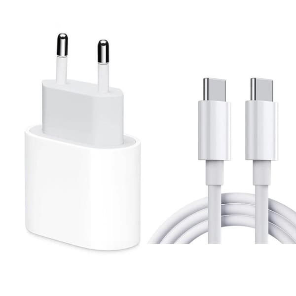 Hurtigoplader 20W USB-C 2m - Kompatibel med Apple iPhone