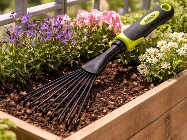 Håndrive vifteformet metal/plast 38 cm sort/grøn