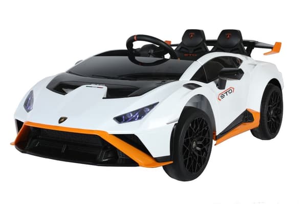 Elektrisk leksaksbil Lamborghini STO Drift vit för barn
