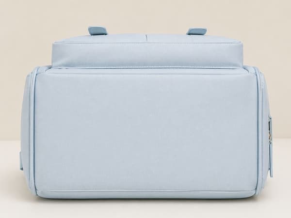 Rygsæk polyester blå 28 x 41 x 21 cm med flere rum lynlås