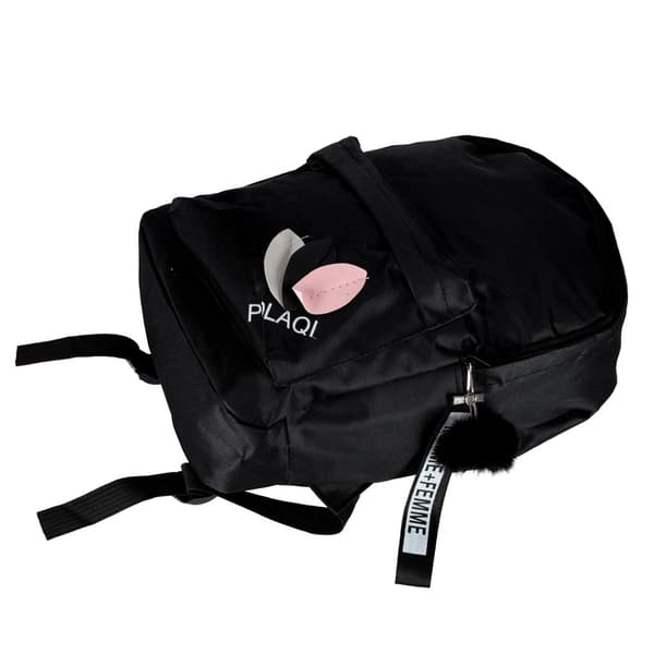 Ungdomsrygsæk sort 9L A4 1 rum 3 lommer polyester 600D