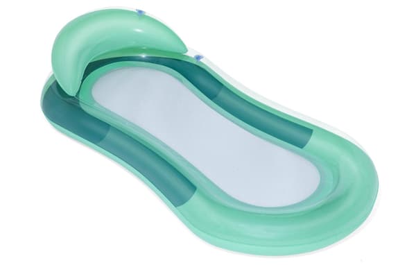 Oppustelig flydemadras med netbund 160x84 cm PVC