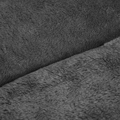 Hundeseng L 65x50x13 cm grå/sort maskinvask 30°C