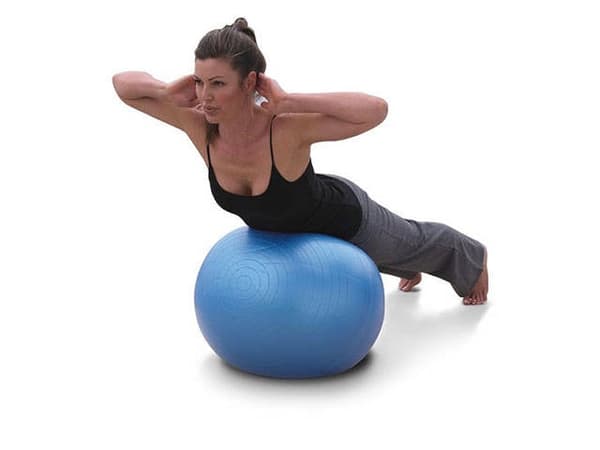 Gymnastikboll 65 cm PVC silver inkl pump