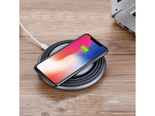 Trådløs Qi-oplader 10W foldbar USB-C hvid/grå (tilfældig farve)
