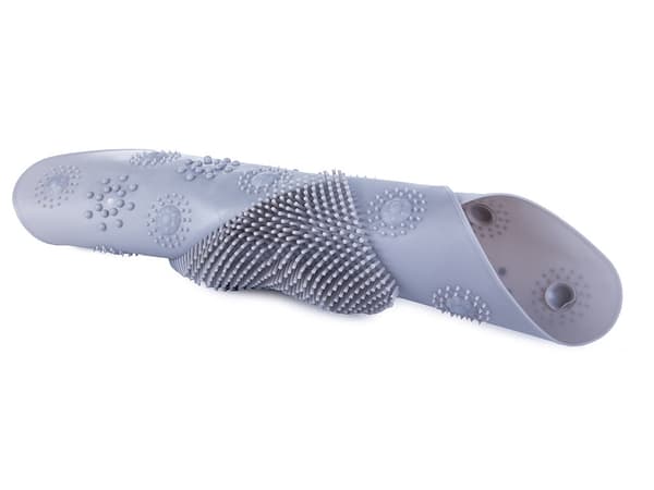 Fodmassagemåtte til bruser/badekar 41x32 cm PVC tilfældig farve