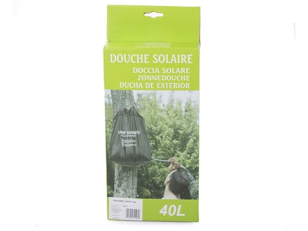 Solbruser 40 L sort brusepose med slange og brusehoved