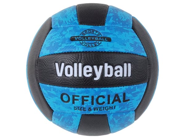 Volleybold størrelse 5 blå/sort 21 cm CE/EN71