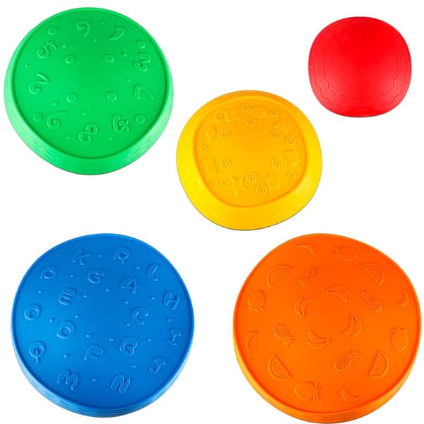 Sensoriska balansstenar 5-pack för barn 3+ halkfria, max 75 kg