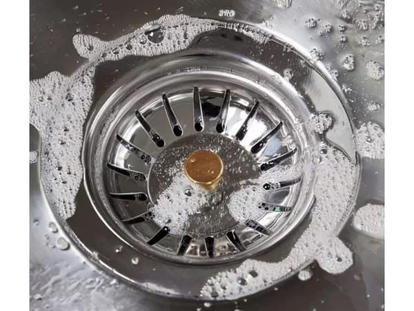 Diskpropp med sil rostfritt stål 8 cm silver med guldfärgad pinne