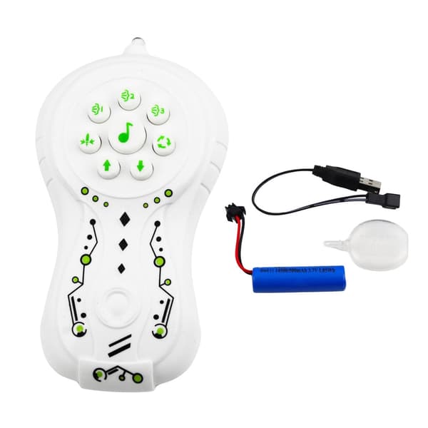 Fjernstyret RC spindelrobot 29 cm med røg, lys og lyd