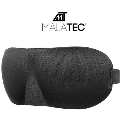 Søvmaske 3D med ørepropper og etui, justerbart rejsesæt