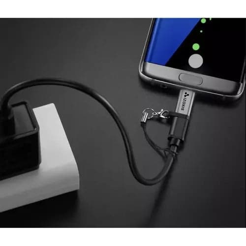 USB-C til Micro USB 2.0 adapter, han til hun, 2.1A 480Mbps