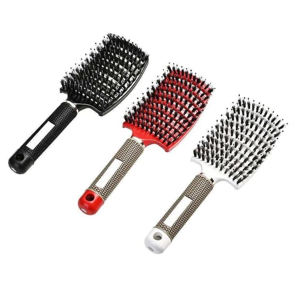 Hårborste/kam set 2-pack för utredning, vått/torrt hår, slumpfärg