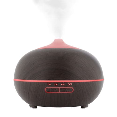 Aromadiffuser luftfugter 400 ml med ionisator LED brun