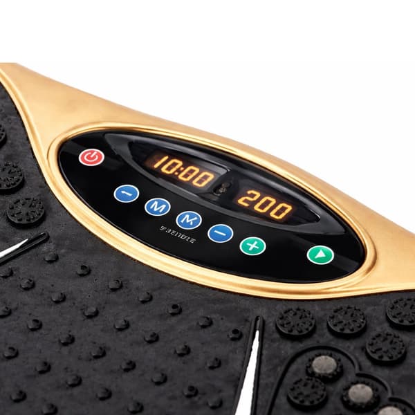 Vibrationsplatform til træning 120 niveauer Bluetooth 150 kg inkl. bånd