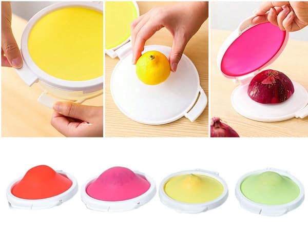 Frukt- och grönsaksförvaring silikon/plast 18x15 cm 1-pack