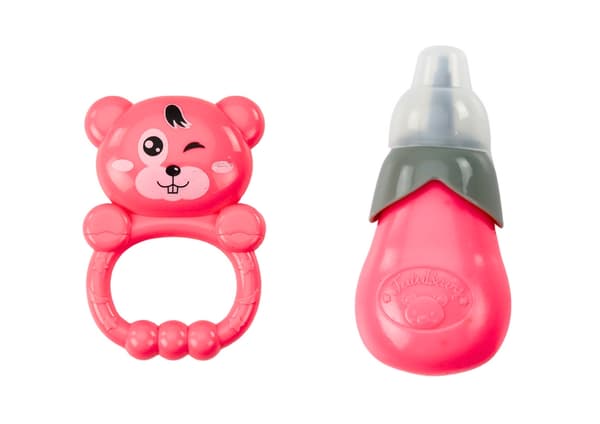 Babydocka 28 cm med ljud, kissfunktion, flaska och rangle