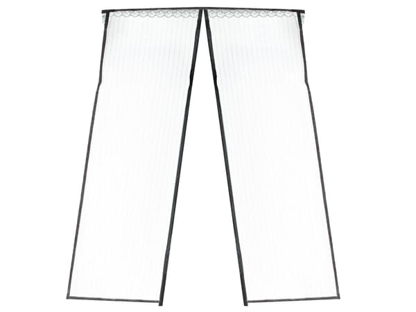 Magnetisk insektnet til dør 110x220 cm sort polyester med stifter