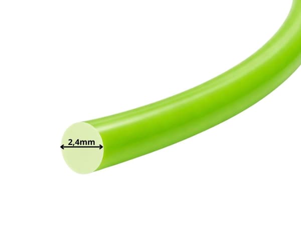 Trimmerline nylon 2,4 mm x 15 m til buskrydder, grøn