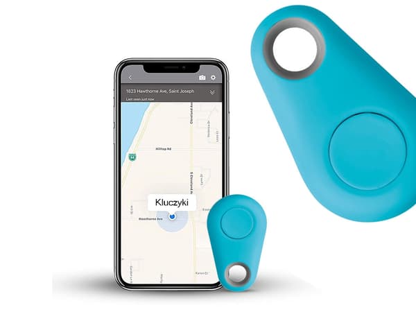 Bluetooth nyckelsökare nyckelring 25 m för iOS/Android blå