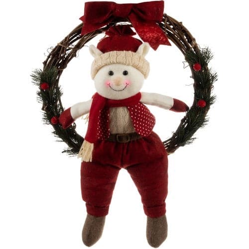 Julkrans julälv 36 cm för dörr/vägg, trä/plast/polyester