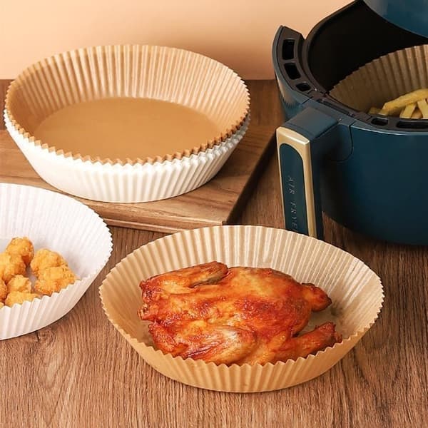 100 stk Engangspapir Pergamentforme til Airfryer - Nem og