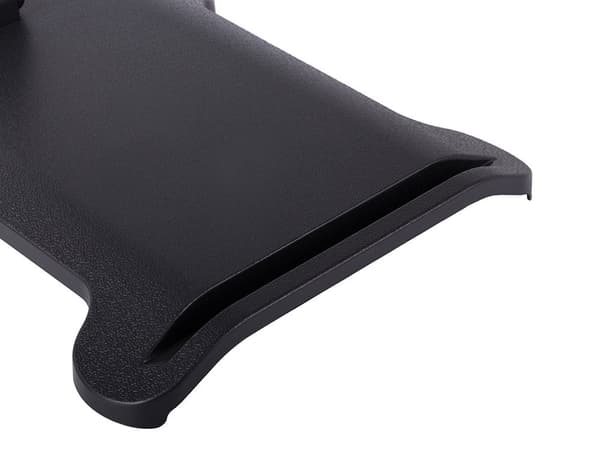 Mobil- og tabletstativ 2-i-1 til 2 enheder, justerbart, sort