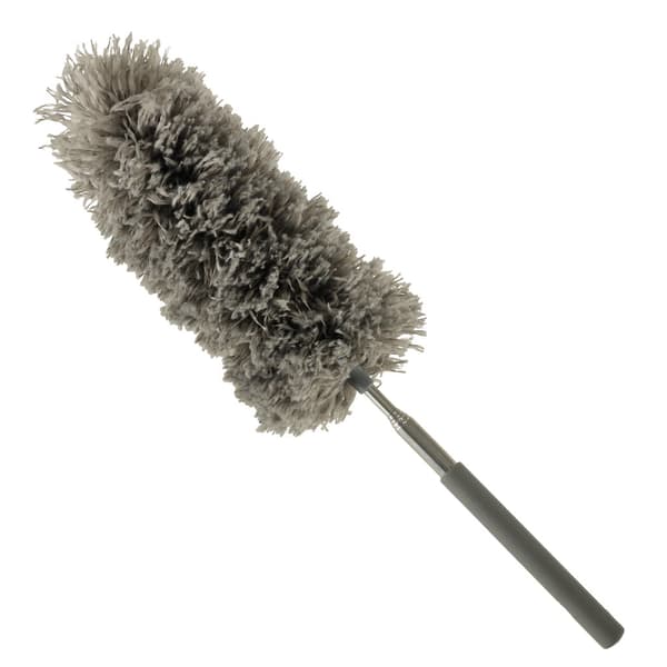 Teleskopisk støvbørste mikrofiber 83 cm grå