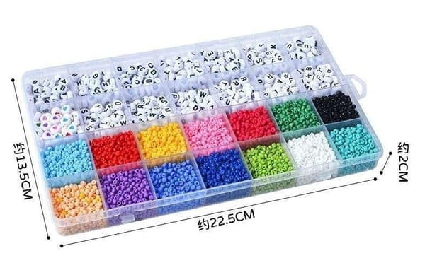 DIY Pärllåda Seed Beads & Bokstavspärlor – 3900 Pärlor för