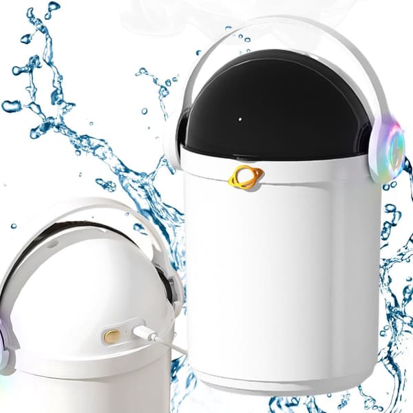 Luftfugter 2 l med to dyser aromaterapi LED, USB hvid