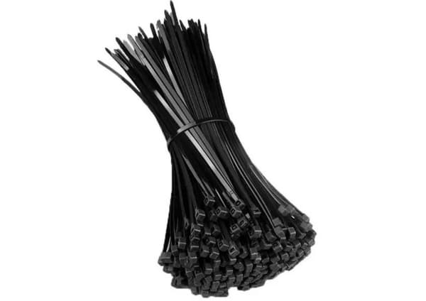 Kabelbindere sorte 300x4,8 mm nylon 100-pak
