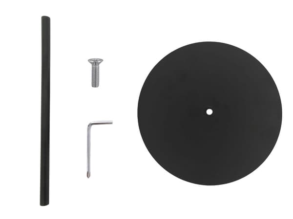 Papirholder til køkkenrulle sort metal 32 cm