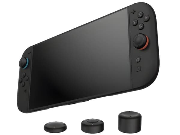 Tommelgreb til Nintendo Switch 2 Joy‑Con silikone sort 6‑pak