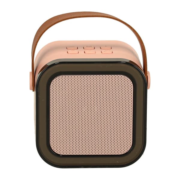 Bärbart karaoke-set Bluetooth-högtalare 6W + mikrofon rosa