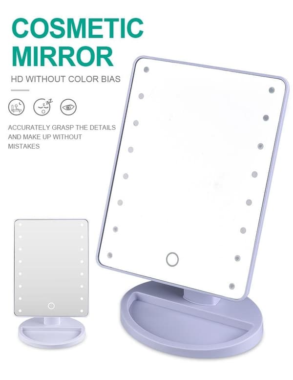 Makeupspejl med LED-lys - Perfekt til Makeup