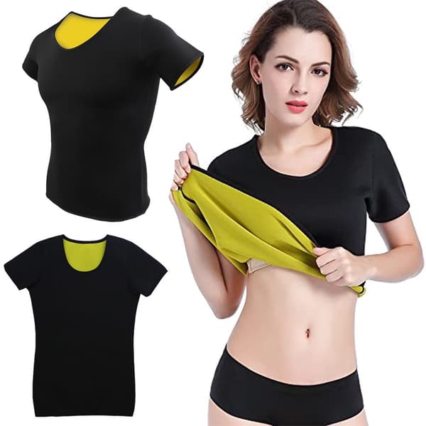 Neopren træningstrøje dame sort XL 60% polyester 40% nylon