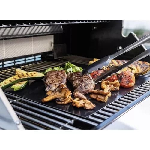 Grillmåtte non-stick PTFE 33x40 cm sort 3-pak til grill/ovn