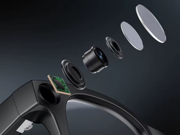 Smartbriller med kamera 1080p 32 GB Bluetooth/Wi‑Fi sort
