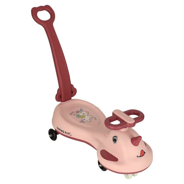 Gravity scooter med LED-hjul rosa för barn 3+ max 65 kg