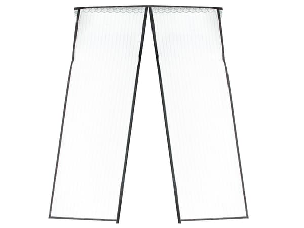 Magnetisk insektnet til dør 110x220 cm sort polyester med stifter