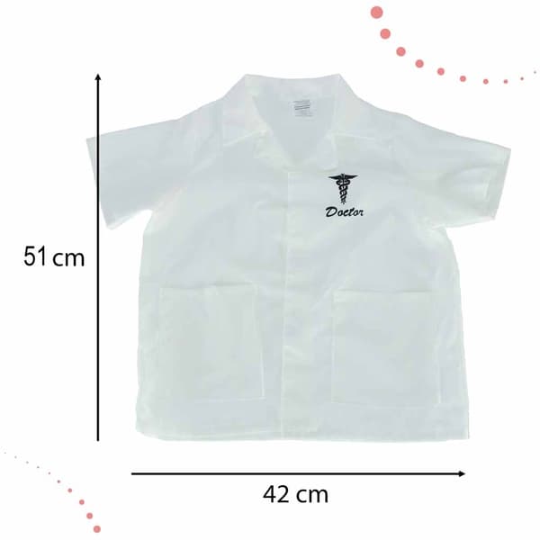 Lægekostume til børn med tilbehør 7 dele, 3–8 år