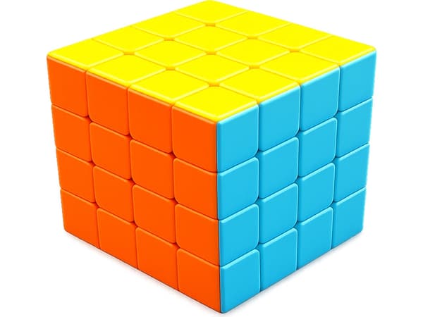 Rubiks kub 4x4 logiikkapeli 6 cm monivärinen